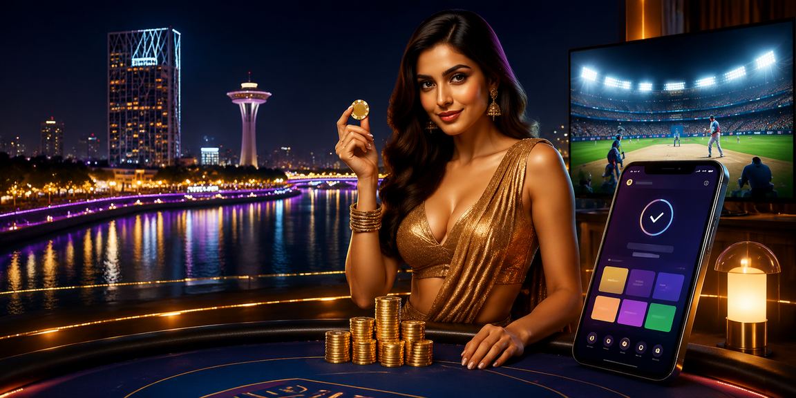 Casino chips stacked on a gaming table in India